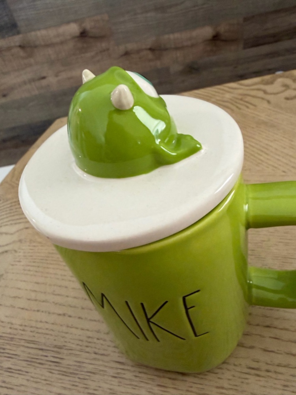 Ceramic mug, Rae Dunn x Disney Pixar Monsters Inc. MIKE Wazowski with character - Picture 13 of 16
